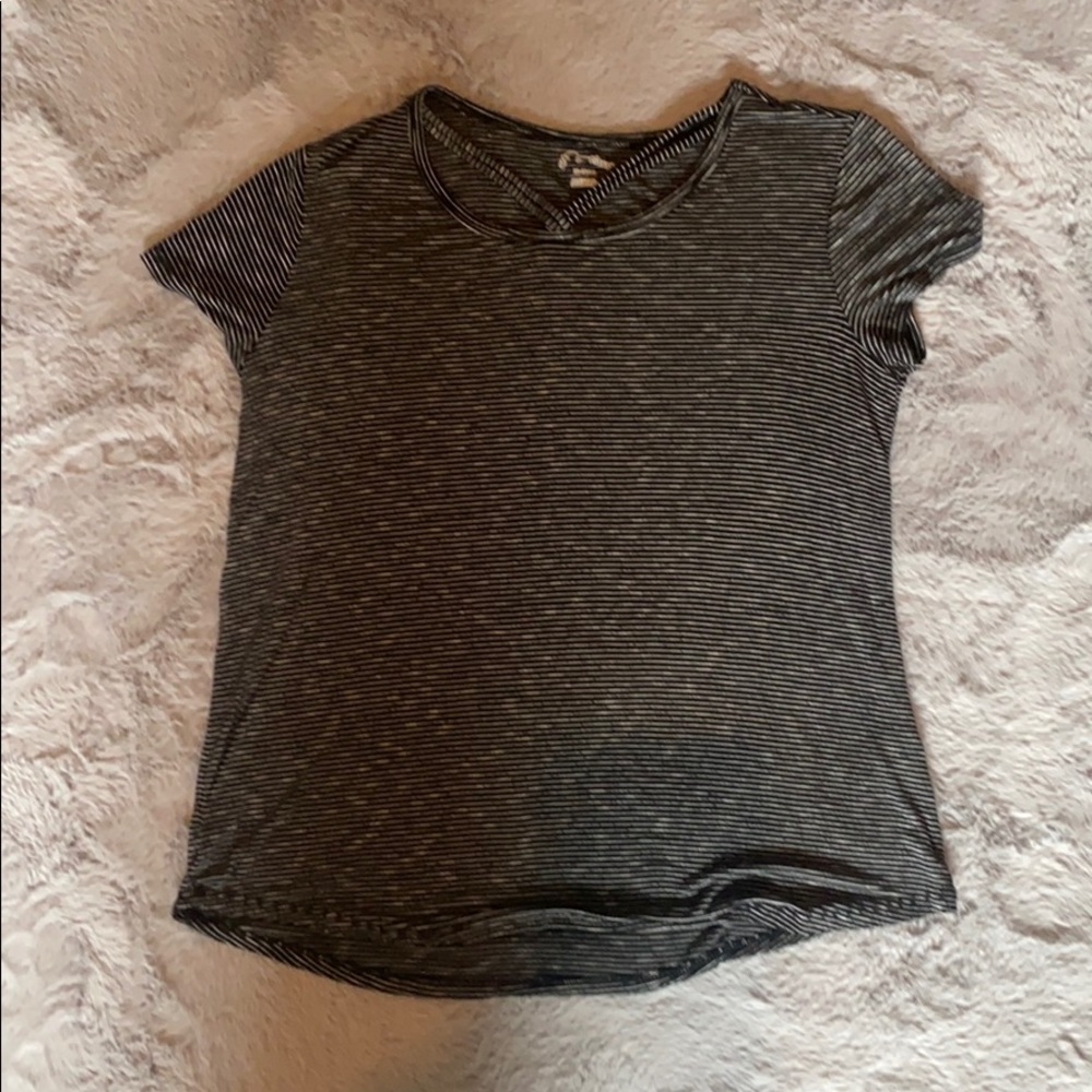 Black and White Striped T-shirt.